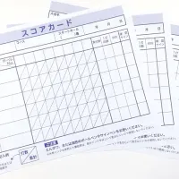 グラウンドゴルフ 耐水両面スコアカード（20枚入）